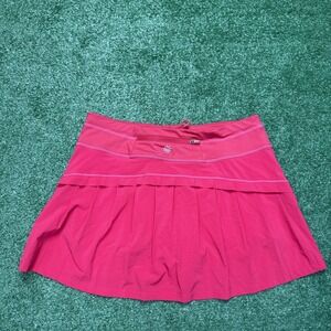 Athleta Skort Womens Small Pink Pleated Activewear Athletic Running Tennis Lined